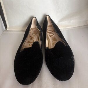 Sam Edelman Black Velvet Flats 8